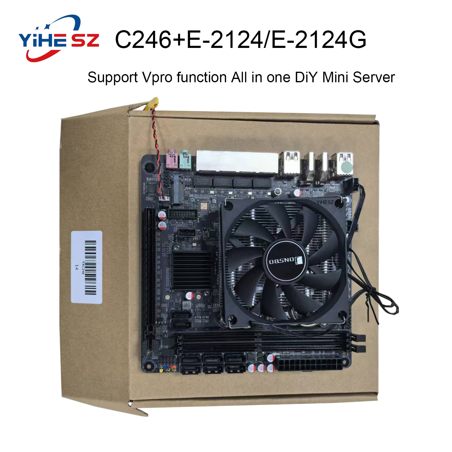 Nas Motherboard 8 Sata Mini Itx - E-2124/2124G C246 Vpro NAS Motherboard 8SATA
