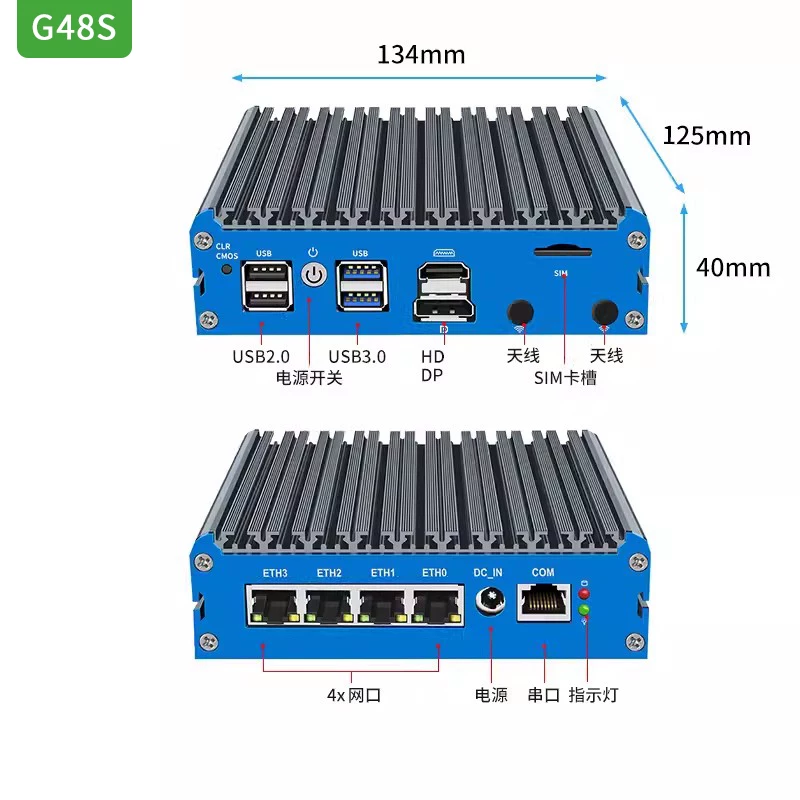 G48S Alder Lake N100 Soft Rout - Pfsense Firewall Router 2.5G 4 I226 ulasan dan harga